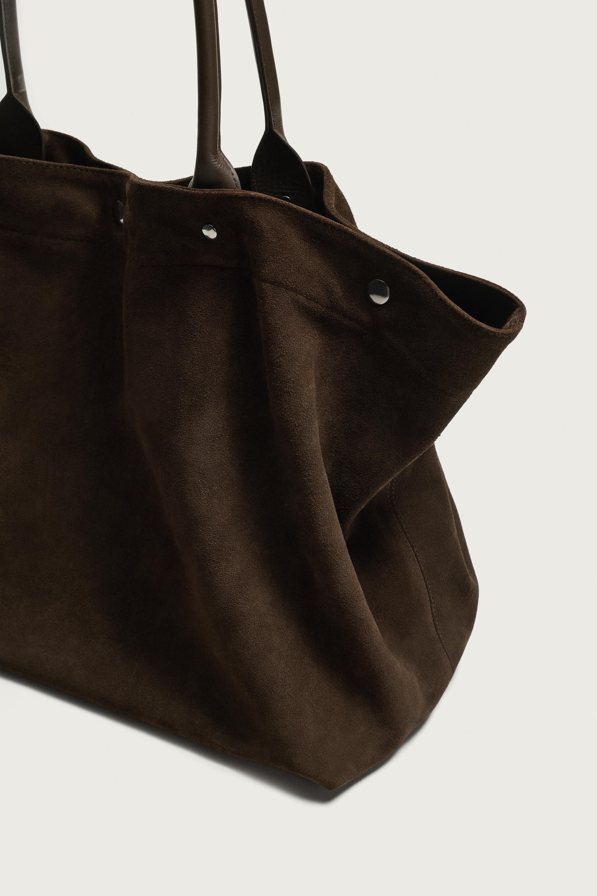 AARON LEVINE X ZARA LEATHER SHOPPER BAG